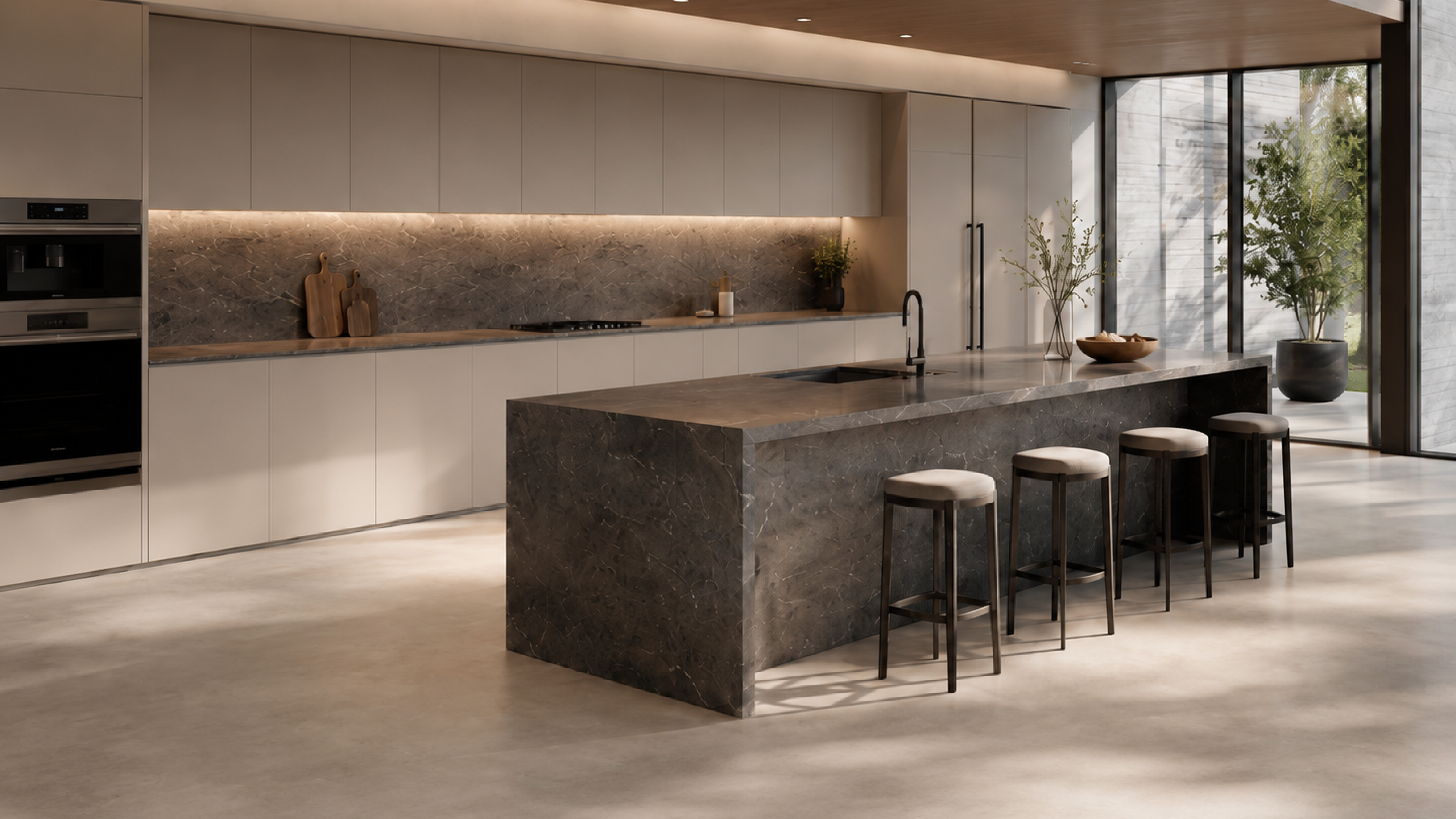 Cocinas modernas oscuras